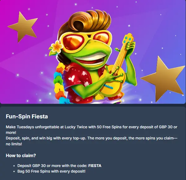 Lucky Twice Casino Promo Codes